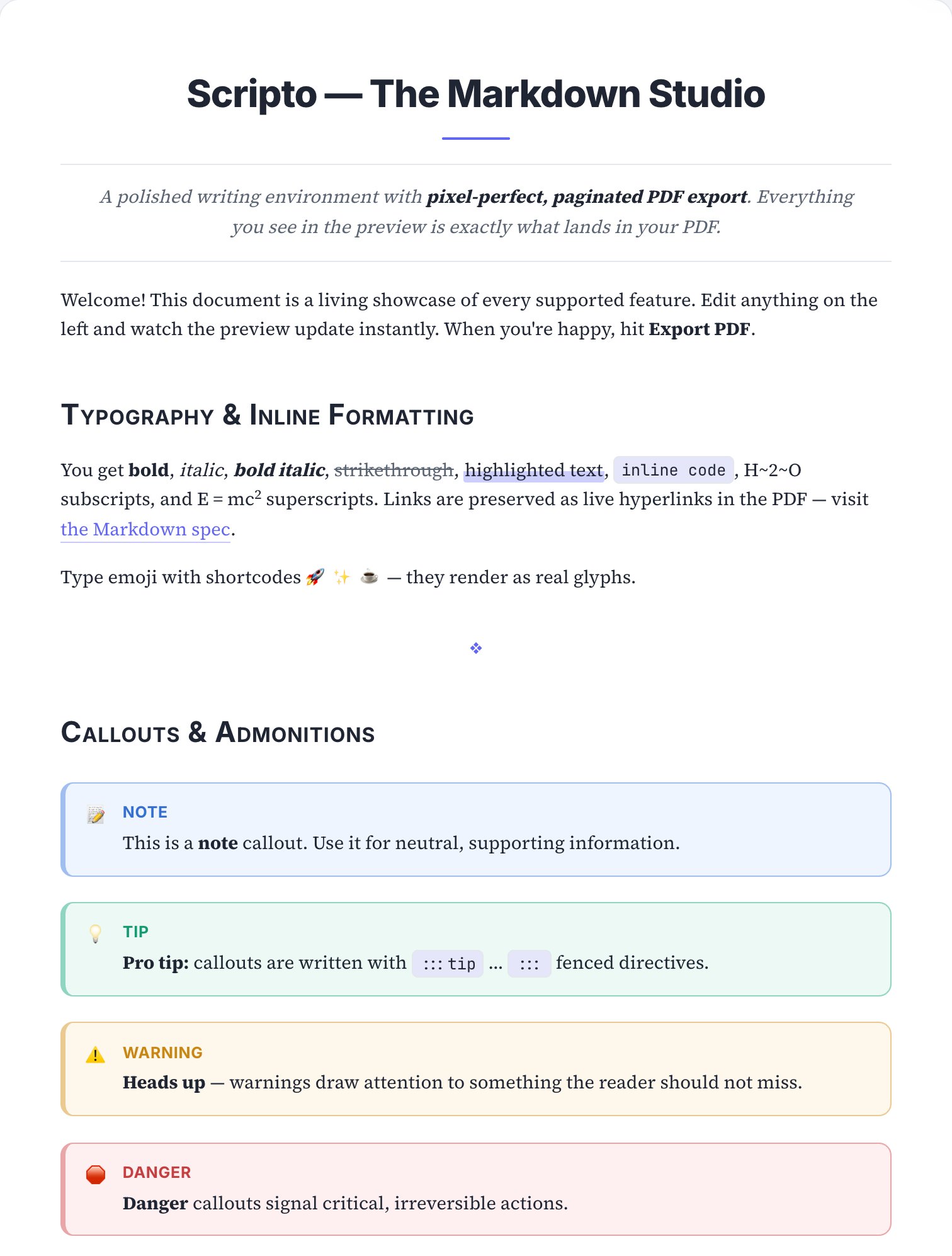 Classic skin — real page render