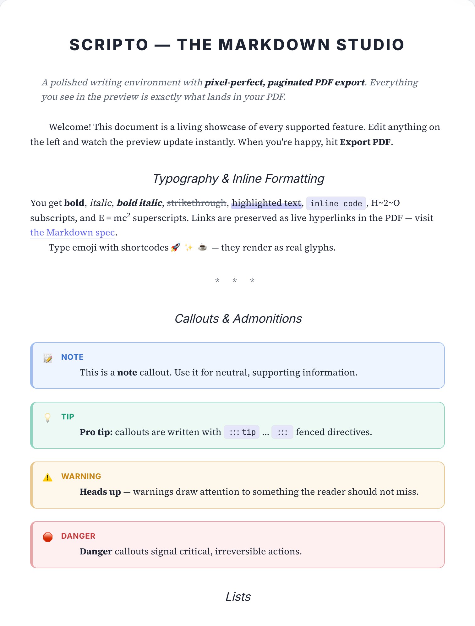 Manuscript skin — real page render