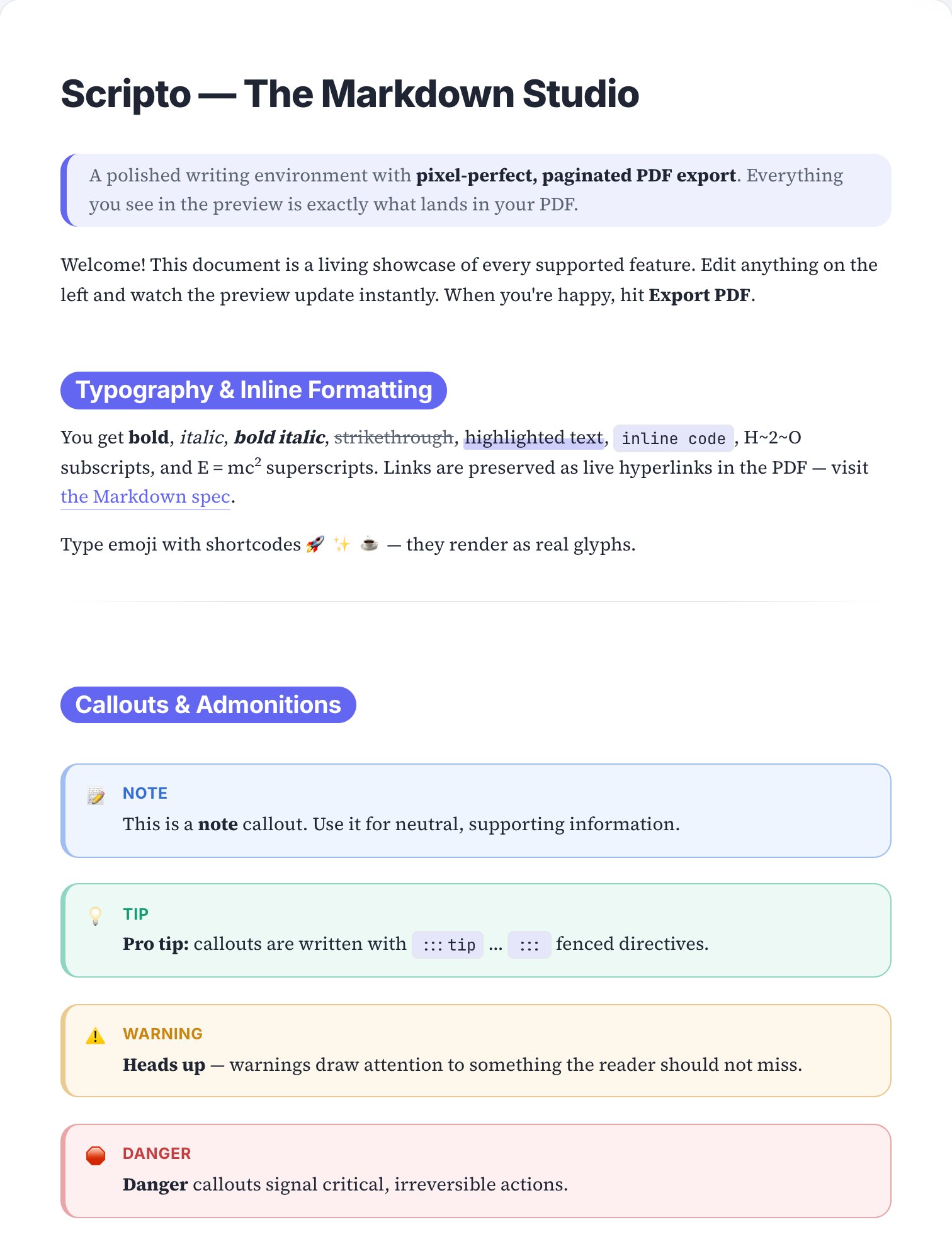 Playful skin — real page render